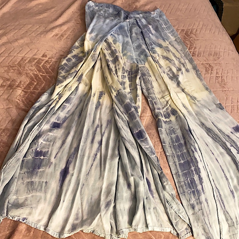 Tie dye palazzo pants